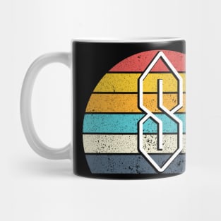 90s Colorful Cool S, Pointy S or Universal S 90s Kids School Meme Mug